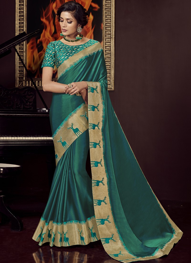 Designer Soft Silk Saree With Heavy Blouse Piece