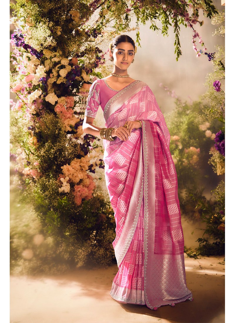 Alluring Embroidered Designer Saree