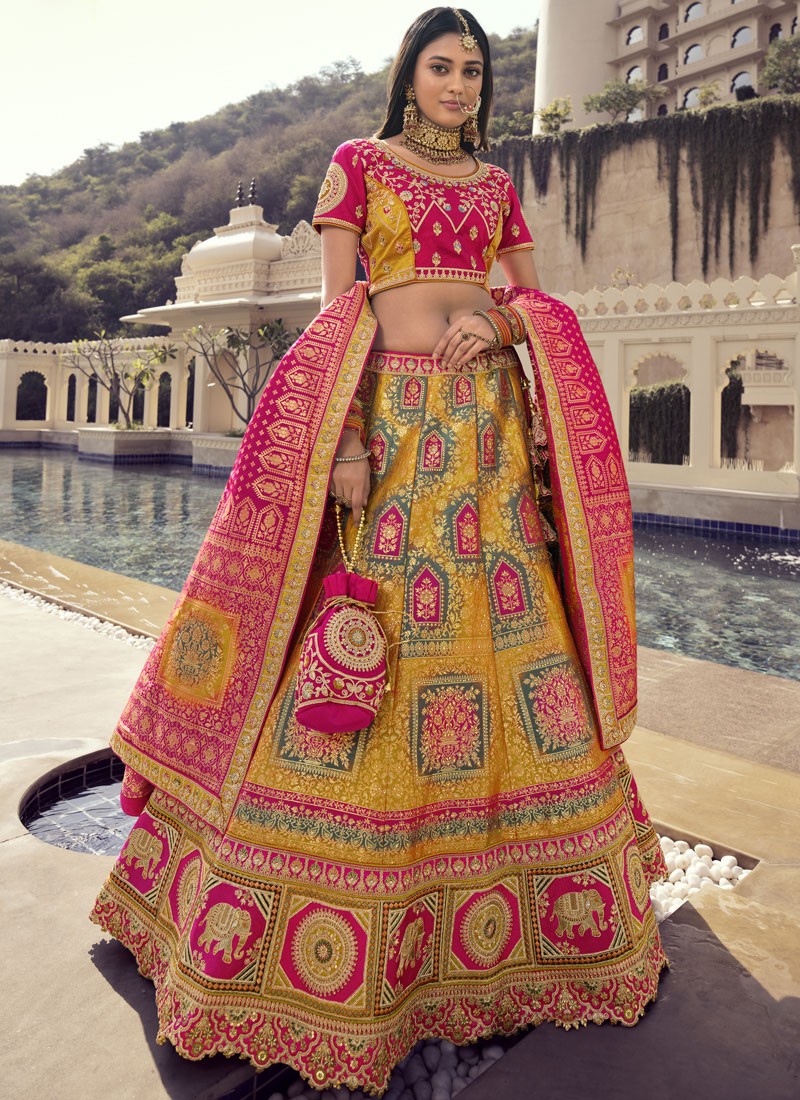 Rose Pink Lehenga Set | Indian bridal outfits, Pink lehenga, Bridal outfits