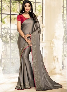 Classy Look Diamond Work Sarees