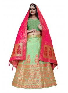 Decent Look Banarasi Silk Lehenga Choli