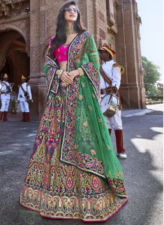 Decent Look Banarasi Silk Lehenga Choli With Jari Weaing