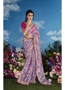 Glorious Cutdana Work NET ORGENZA Bollywood Saree