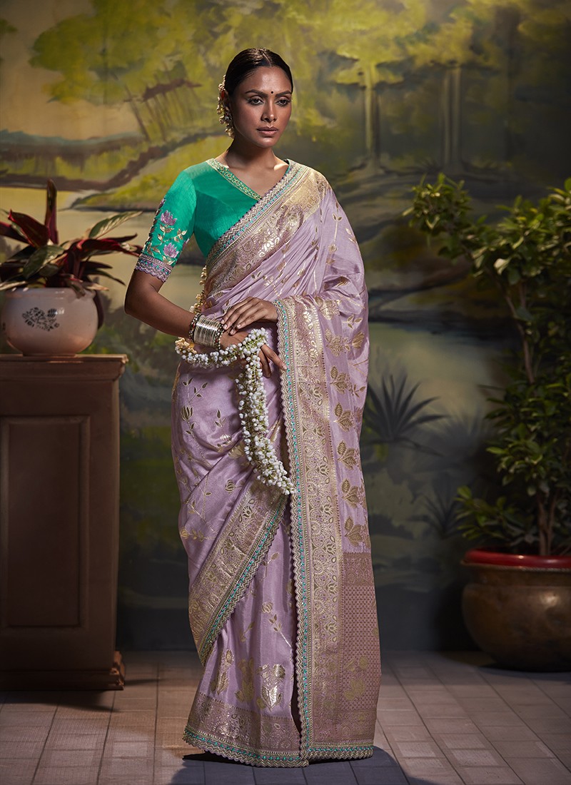 Kanchipuram Light Weight Long Borderses Silk Sarees | Organza Zari Work  Silks | Buy Plain Silk Silks | Kanjivaram sarees silk, Silk sarees, Saree