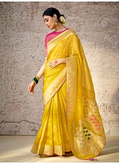 Wedding Silk Saree With Heavy Blouse