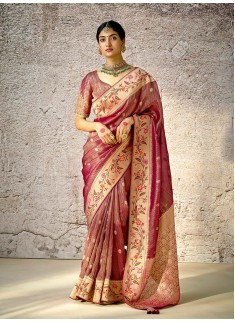 Wedding Silk Saree With Heavy Blouse